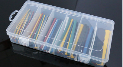 Heat shrink tube in plastic Box